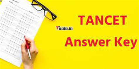 tancet 2024 answer key